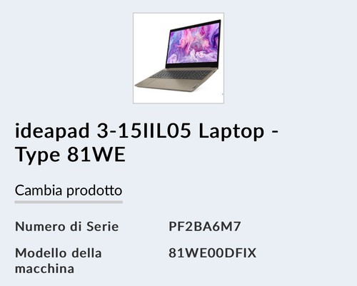 Portatile lenovo ideapad - pc,