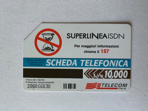 Scheda telefonica superlinea - scheda,