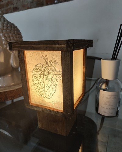 Lampada tavolo in legno - da,