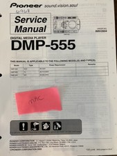 PIONEER DMP-555 DMP555 Manuale
