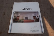 Brochure Klipsch Klipschorn e