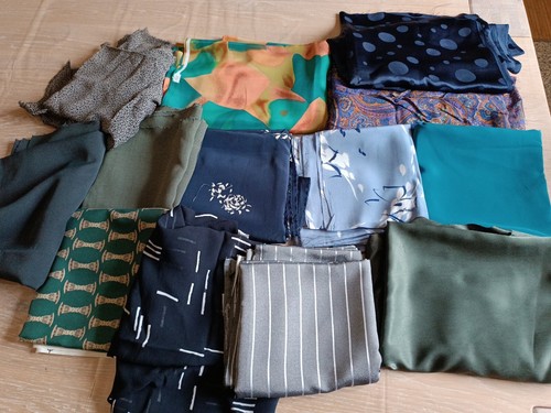 Stock lotto tessuti stoffe - e,