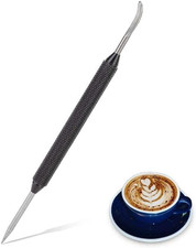 Art Penna per Decorare Il Caffè, Acciaio Inossidabile Latte Art Penna, Cappuccin