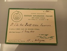 Boy Scouts Tessera Giovani