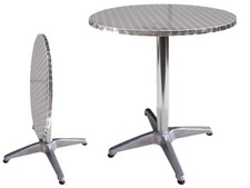 TAVOLI BAR ALU ROUND RECLIN