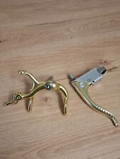 Ricambi bicicletta retrò NOS Galli Criterium oro pinza anteriore freno e leve