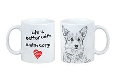 Tazza Pembroke Welsh Corgi Con Cane, La Vita È Migliore. Art-Cane