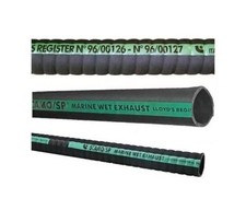 TUBO GAS SCARICO SCAPPAMENTO OMOLOGATO RINA PER MOTORI MARINI - 1 MT