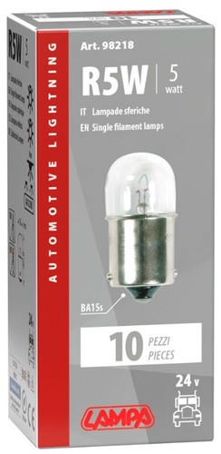 Lampade sferiche r5w 24v 5w - 10,