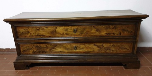 Cassapanca artigianale noce - cassapanca,