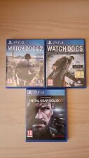 LOTTO WATCH DOGS 1 + 2 + METAL GEAR SOLID 5 GROUND ZEROES PS4