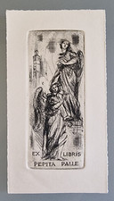 TRAMONTIN VIRGILIO. EX LIBRIS PEPITA PALLE'. (C3) 118 X 48 mm. 1960