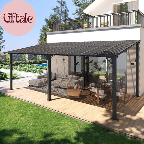 10x20 lean gazebo hardtop - to,