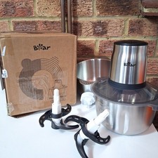 Tritatutto Orso con 2 Ciotole (1,8L+1,8L) 500W Tritatutto Elettrico