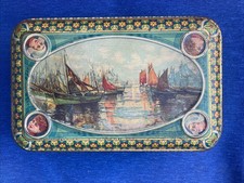 scatola latta litografata “Biscuits Delta”, litografia l’Americana Sampierdarena