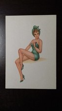 CARTOLINA  pin up donnina