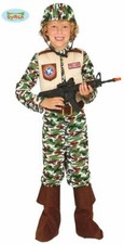 Guirca Costume da Militare Soldato Forze Speciali Carnevale per Bambino Marines