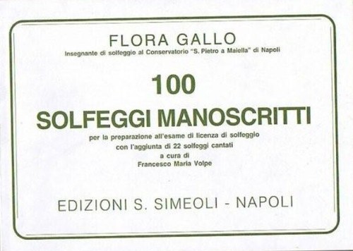 100 solfeggi manoscritti - 100,