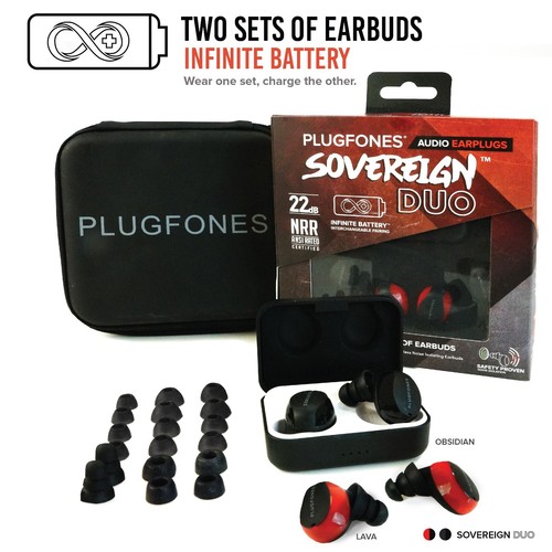 Plugfones sovereign duo cuffie - sovereign,
