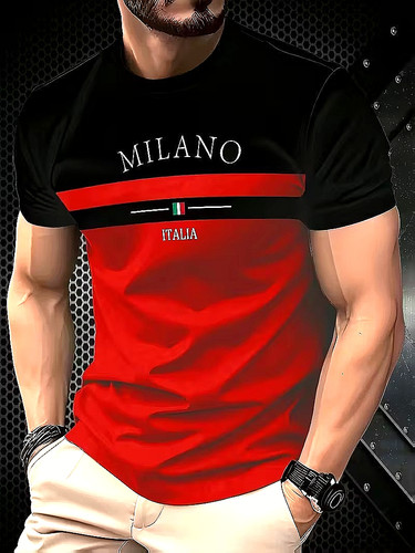 Shirt logo milano italia - t-shirt.,