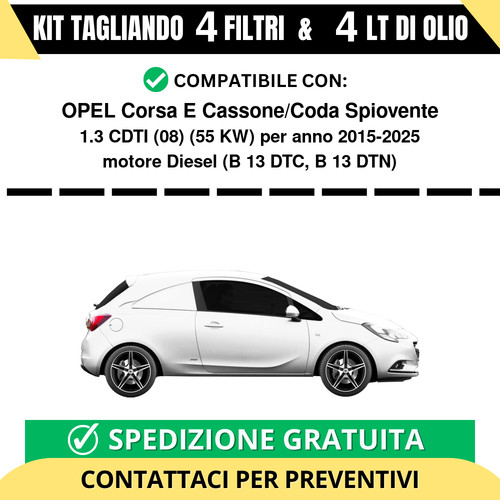 Tagliando per opel corsa - tagliando, e
