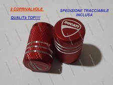 2 Tappi Coprivalvola Compatibile DUCATI Rosso monster panigale copri valvola