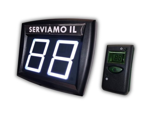 Display eliminacode led bianco - display,