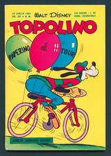Topolino 94 Mondadori 1954 Paperino al Tour Originale Bollino Ottimo-Edicola 75