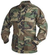 GIACCA MILITARE BDU WOODLAND AMERICANA VINTAGE ANNI 80/90 MADE IN USA