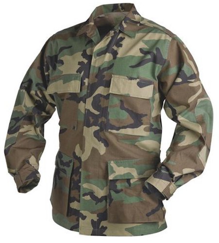 Giacca militare bdu woodland - militare,