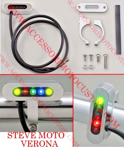 Strumento cromato spie led - cromato,