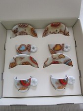 #THUN CLUB 2013 Caffè al volo 4 Tazzine con Melograno EDIZIONE LIMITATA NUMERATA