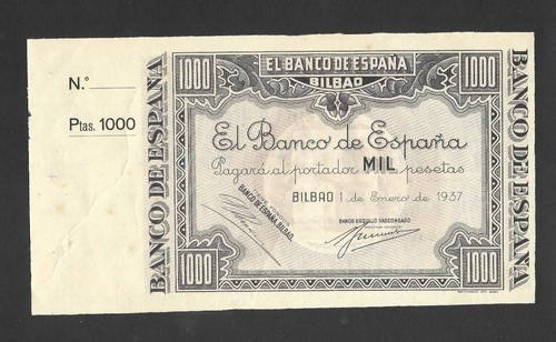 1000 pesetas 1937 - pesetas,