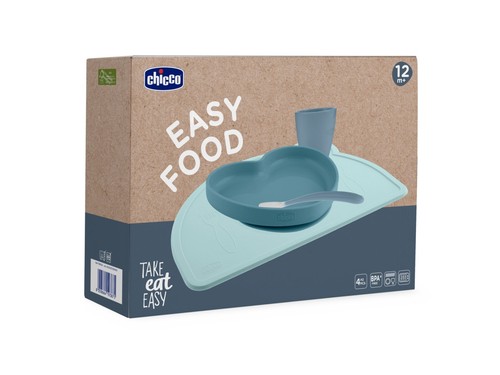 Chicco set pappa - silicone, 12m+