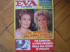 EVA EXPRESS 35 1985 IRA FURSTENBERG GRACE KELLY VASCO ROSSI JENNY TAMBURI VITTI