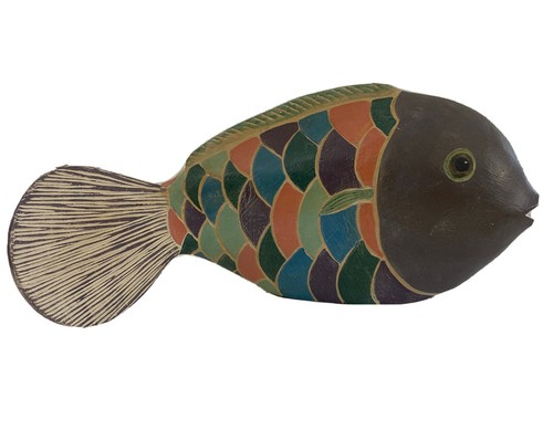 Grande ceramica pesce casa - ceramica,
