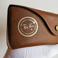 custodia occhiali da sole RAY BAN B&L sunglasses case bausch&lomb pelle leathers