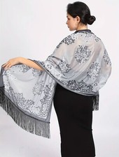 Elegante sciarpa floreale