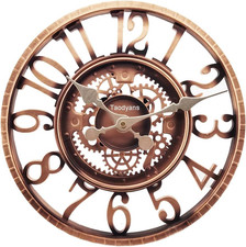 Orologio Da Parete Da Esterno Da 30 Cm, Impermeabile, Al Quarzo, Con Funzionamen