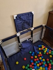 Box per bambini recinto bimbi  con canestro e rete trasparente 180×123×62