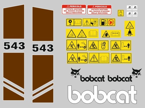 Bobcat 543 decalcomanie