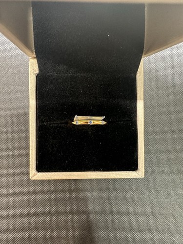 Anello fascia oro - in,