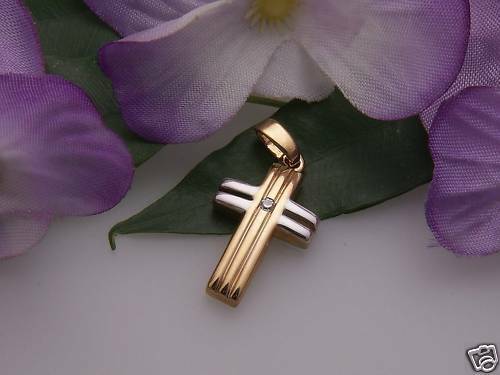 Ciondolo croce oro 585 - a,
