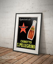 ? Poster Chinotto San Pellegrino Manifesto Bevande Vintage Stampa Fine Art