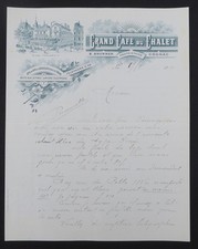 Fattura 1910 COGNAC GRAND CAFE