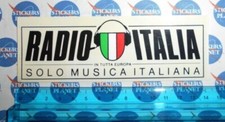 ADESIVO VINTAGE AUTOCOLLANT STICKER VINTAGE AUTO MOTO TUNING RADIO ITALIA