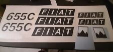 KIT ADESIVI DECALCOMANIE FIAT 655 C MONTAGNA PER TRATTORI AGRICOLI CINGOLATI