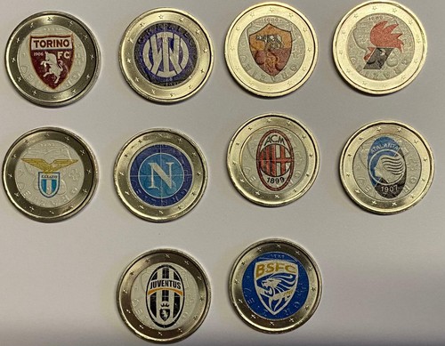 Euro colorata juve - euro, inter