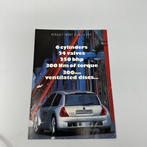 Brochure renault sport clio - brochure, v6