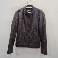 Giacca Schott NYC marrone moto pelle biker cafe racer usa taglia media